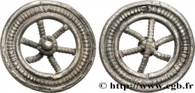 "ROUELLES"
Type : Rouelle en argent à six rayons 
Date : Ier siècle avant J.-C. 
Metal : silver 
Diameter : 28 mm
Weight : 7,18 g.
Rarity : R3 ...