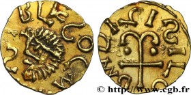 BLOIS
Type : Triens à la croix ancrée, BAVDIGISILO monétaire 
Date : VIIe siècle 
Mint name / Town : 41 - Blois 
Metal : gold 
Diameter : 14 mm
...