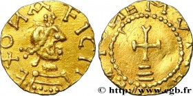 ESSONNES (EXONA) - Corbeil-Essonnes, Essonnes
Type : Triens BETTO monétaire 
Date : c. 620-640 
Mint name / Town : Essonnes (91) 
Metal : gold 
D...