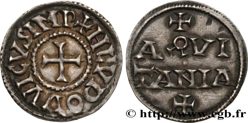 AQUITAINE - KINGDOM OF AQUITAINE - LOUIS
Type : Denier 
Date : circa 781-814 ...
