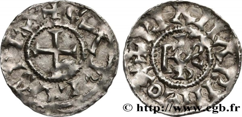 CHARLES III THE SIMPLE
Type : Denier 
Date : c. 883-888 
Date : n.d. 
Mint n...