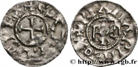 CHARLES III THE SIMPLE
Type : Denier 
Date : c. 883-888 
Date : n.d. 
Mint name / Town : Atelier indéterminé 
Metal : silver 
Diameter : 20,5 mm...