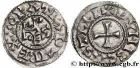 RUDOLPH
Type : Denier 
Date : c. 940-956 
Date : n.d. 
Mint name / Town : Châteaudun 
Metal : silver 
Diameter : 20 mm
Orientation dies : 8 h....