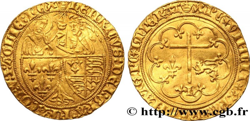 HENRY VI OF LANCASTER
Type : Salut d'or 
Date : 06/09/1423 
Mint name / Town ...