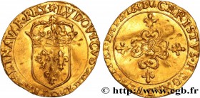 LOUIS XIII
Type : Écu d'or au soleil, 1er type 
Date : 1631 
Mint name / Town : Bordeaux 
Quantity minted : 1800 
Metal : gold 
Millesimal finen...