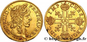 LOUIS XIII
Type : Louis d'or à la mèche longue, 2e type 
Date : 1641 
Mint name / Town : Paris, Monnaie du Louvre 
Quantity minted : 43700 
Metal...