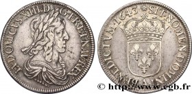 LOUIS XIII
Type : Écu d'argent, 3e type, 2e poinçon de Warin 
Date : 1643 
Mint name / Town : Paris, Monnaie de Matignon 
Quantity minted : 208634...