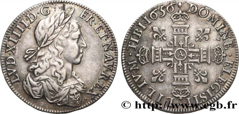 LOUIS XIV "THE SUN KING"
Type : Lis d’argent 
Date : 1656 
Mint name / Town :...