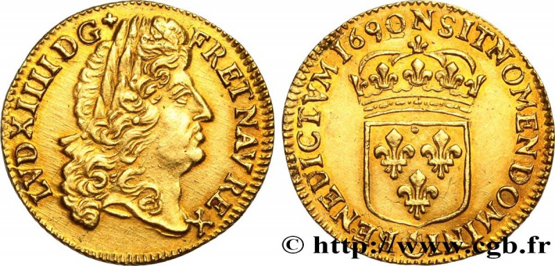 LOUIS XIV "THE SUN KING"
Type : Louis d'or à l'écu, type définitif 
Date : 169...