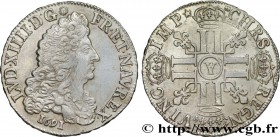 LOUIS XIV "THE SUN KING"
Type : Demi-écu aux huit L, 1er type 
Date : 1691 
Mint name / Town : Bourges 
Metal : silver 
Millesimal fineness : 917...