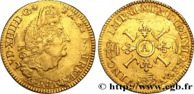LOUIS XIV "THE SUN KING"
Type : Louis d'or aux quatre L 
Date : 1694 
Mint name / Town : Paris 
Metal : gold 
Millesimal fineness : 917 ‰
Diamet...
