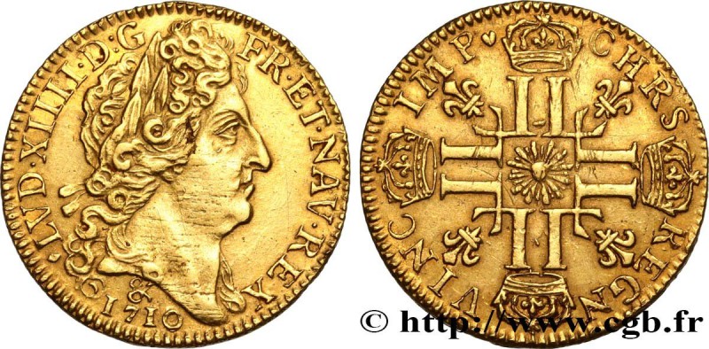 LOUIS XIV "THE SUN KING"
Type : Louis d'or au soleil 
Date : 1710 
Mint name ...
