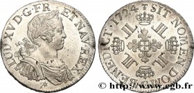 LOUIS XV THE BELOVED
Type : Écu aux huit L 
Date : 1724 
Mint name / Town : Caen 
Quantity minted : 101700 
Metal : silver 
Millesimal fineness ...