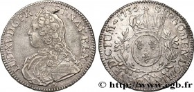 LOUIS XV THE BELOVED
Type : Écu dit "aux branches d'olivier" 
Date : 1735 
Mint name / Town : Montpellier 
Quantity minted : 77219 
Metal : silve...