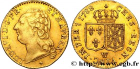 LOUIS XVI
Type : Louis d'or dit "aux écus accolés" 
Date : 1788 
Mint name / Town : Lille 
Quantity minted : 173761 
Metal : gold 
Millesimal fi...