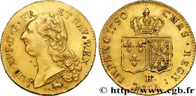LOUIS XVI
Type : Double louis dit "aux écus accolés" 
Date : 1790 
Mint name / Town : Rouen 
Metal : gold 
Millesimal fineness : 917 ‰
Diameter ...