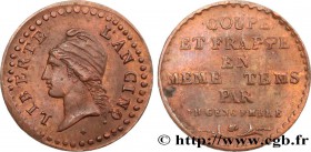 DIRECTOIRE
Type : Essai de Un centime, procédé de Gengembre 
Date : An 5 (1796-1797) 
Mint name / Town : Paris 
Metal : bronze 
Diameter : 17,5 m...
