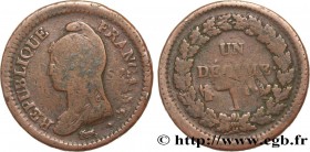DIRECTOIRE
Type : Un décime Dupré, grand module, "refrappage" du 2 décimes 
Date : An 8 (1799-1800) 
Mint name / Town : Paris 
Quantity minted : -...