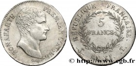 CONSULATE
Type : 5 francs Bonaparte Premier Consul 
Date : An XI (1802-1803) 
Mint name / Town : Nantes 
Quantity minted : 17864 
Metal : silver ...