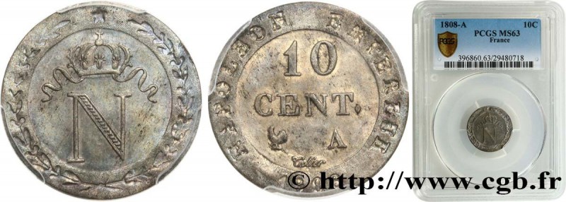 PREMIER EMPIRE / FIRST FRENCH EMPIRE
Type : 10 cent. à l'N couronnée 
Date : 1...