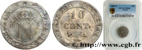 PREMIER EMPIRE / FIRST FRENCH EMPIRE
Type : 10 cent. à l'N couronnée 
Date : 1808 
Mint name / Town : Paris 
Quantity minted : 6267644 
Metal : b...