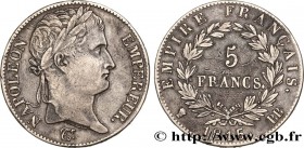 LES CENT JOURS / THE HUNDRED DAYS
Type : 5 francs Napoléon Empereur, Cent-Jours 
Date : 1815 
Mint name / Town : Strasbourg 
Quantity minted : 371...