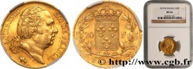 LOUIS XVIII
Type : 20 francs or Louis XVIII, tête nue 
Date : 1819 
Mint name / Town : Lille 
Quantity minted : 218.013 
Metal : gold 
Millesima...
