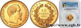 SECOND EMPIRE
Type : 10 francs or Napoléon III, tête nue 
Date : 1859 
Mint name / Town : Paris 
Quantity minted : 10078154 
Metal : gold 
Mille...