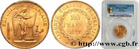 III REPUBLIC
Type : 20 francs or Génie, Troisième République 
Date : 1877 
Mint name / Town : Paris 
Quantity minted : 12759057 
Metal : gold 
M...