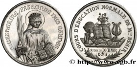 III REPUBLIC
Type : Médaille de récompense, cours d’éducation normale 
Date : 1889 
Metal : platinum 
Diameter : 36,5 mm
Engraver : MAREY Charles...