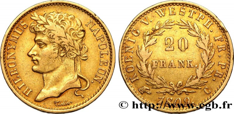 GERMANY - KINGDOM OF WESTPHALIA - JÉRÔME NAPOLÉON
Type : 20 Franken 
Date : 18...