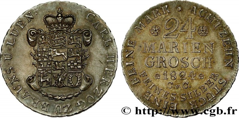 GERMANY - BRUNSWICK-WOLFENBUTTEL - KARL II
Type : 24 Mariengroschen 
Date : 18...