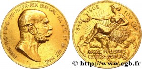AUSTRIA - FRANZ-JOSEPH I
Type : 100 Corona, 60e anniversaire de règne 
Date : 1908 
Mint name / Town : Vienne 
Quantity minted : 16000 
Metal : g...