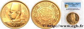 EGYPT - KINGDOM OF EGYPT - FAROUK
Type : 500 Piastres Proof, pour le mariage de Farouk AH 1357 
Date : 1938 
Quantity minted : - 
Metal : gold 
M...