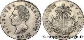 HAITI - REPUBLIC
Type : 100 Centimes Jean-Pierre Boyer an 26 
Date : 1829 
Quantity minted : - 
Metal : silver 
Diameter : 31 mm
Orientation die...