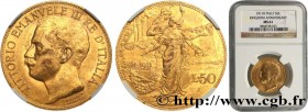 ITALY - KINGDOM OF ITALY - VICTOR-EMMANUEL III
Type : 50 Lire 
Date : 1911 
Mint name / Town : Rome 
Quantity minted : 20000 
Metal : gold 
Mill...
