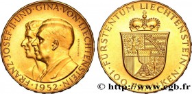 LIECHTENSTEIN - PRINCIPALITY OF LIECHTENSTEIN - FRANCIS JOSEPH II
Type : 100 Franken 
Date : 1952 
Quantity minted : 4000 
Metal : gold 
Millesim...