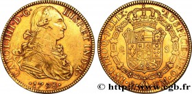 MEXICO - CHARLES IV
Type : 8 Escudos 
Date : 1798 
Mint name / Town : Mexico 
Quantity minted : - 
Metal : gold 
Millesimal fineness : 875 ‰
Di...