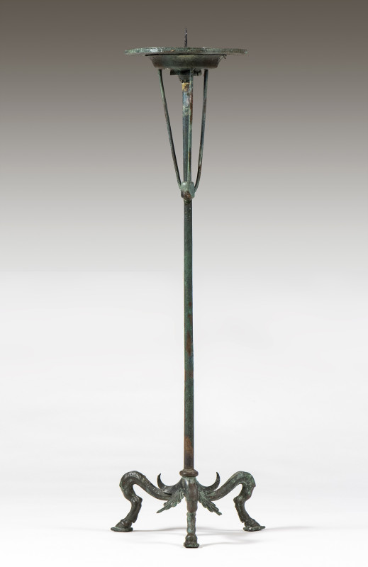 A ROMAN BRONZE THYMIATERION.
Circa 2nd century A.D.
H. 57,5 cm

Provenance
...