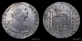 Lima. Carlos IV. 8 Reales 1800 IJ. KM97