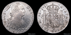 Lima. Carlos IV. 8 Reales 1801 IJ. KM97