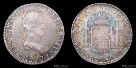 Lima. Fernando VII. 2 Reales 1820 JP. KM115