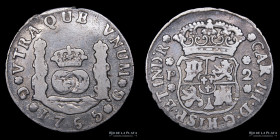 Guatemala. Carlos III. 2 Reales 1765 P. Columnaria. KM25