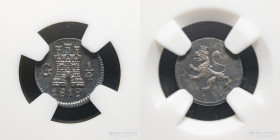 Guatemala. Fernando VII. 1/4 Real 1819 G. Top Pop. KM72