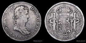 Mexico. Fernando VII. 8 Reales 1821 Ga FS. Lises invertidas. KM 111.3