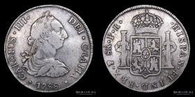 Potosi. Carlos III. 8 Reales 1788 PR. CJ 63.17