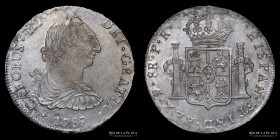 Potosi. Carlos III. 8 Reales 1789 PR. CJ 63.18