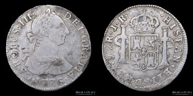 Potosi. Carlos III. 2 Reales 1776 PR. CJ 65.5