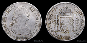 Potosi. Carlos IV. 1 Real 1803 PP. Muy Rara. CJ 79.16