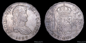 Potosi. Fernando VII. 8 Reales 1822 PJ CJ 86.12